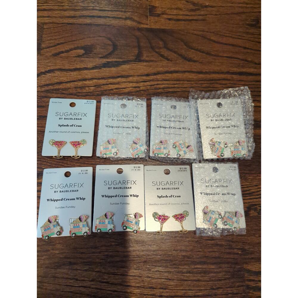 Sugarfix By Baublebar Earrings Lot Of 8 NEW